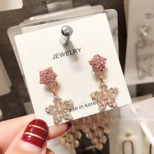 Load image into Gallery viewer, 2019 Fashion New Earrings For Women Jewelry Silver Tassel Heart geometric Stud Earrings Womens Set Cute Gift Earing Earring