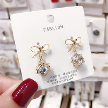 Load image into Gallery viewer, 2019 Fashion New Earrings For Women Jewelry Silver Tassel Heart geometric Stud Earrings Womens Set Cute Gift Earing Earring