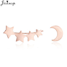 Load image into Gallery viewer, Jisensp Punk Waves Ear Climbers Earrings for Women Stud Earrings Ear Crawler Bohemian Cute Earing Piercing Earings pendientes