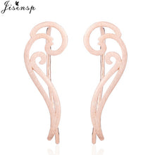 Load image into Gallery viewer, Jisensp Punk Waves Ear Climbers Earrings for Women Stud Earrings Ear Crawler Bohemian Cute Earing Piercing Earings pendientes