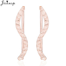 Load image into Gallery viewer, Jisensp Punk Waves Ear Climbers Earrings for Women Stud Earrings Ear Crawler Bohemian Cute Earing Piercing Earings pendientes