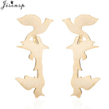 Load image into Gallery viewer, Jisensp Punk Waves Ear Climbers Earrings for Women Stud Earrings Ear Crawler Bohemian Cute Earing Piercing Earings pendientes