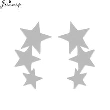 Load image into Gallery viewer, Jisensp Punk Waves Ear Climbers Earrings for Women Stud Earrings Ear Crawler Bohemian Cute Earing Piercing Earings pendientes
