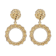Load image into Gallery viewer, ALIUTOM Fashion Statement Earrings Big Metal Geometric Pendant Earrings For Women Hanging Dangle Earrings Drop Earing Bohemian