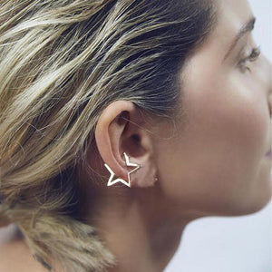 SMJEL Bohemian Vintage Earrings Jewelry Leaf Geometric Round Stud Earrings for Women Simple Bar Leaf Earing Ear Climber Girls