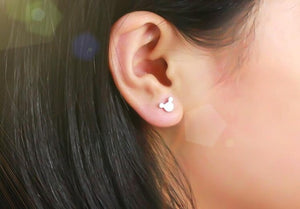SMJEL Bohemian Vintage Earrings Jewelry Leaf Geometric Round Stud Earrings for Women Simple Bar Leaf Earing Ear Climber Girls