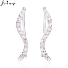 Load image into Gallery viewer, Jisensp Punk Waves Ear Climbers Earrings for Women Stud Earrings Ear Crawler Bohemian Cute Earing Piercing Earings pendientes
