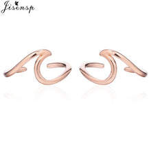 Load image into Gallery viewer, Jisensp Punk Waves Ear Climbers Earrings for Women Stud Earrings Ear Crawler Bohemian Cute Earing Piercing Earings pendientes
