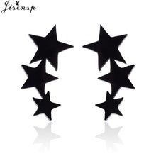 Load image into Gallery viewer, Jisensp Punk Waves Ear Climbers Earrings for Women Stud Earrings Ear Crawler Bohemian Cute Earing Piercing Earings pendientes
