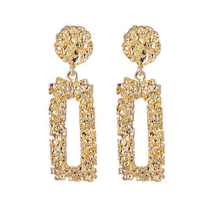 ALIUTOM Fashion Statement Earrings Big Metal Geometric Pendant Earrings For Women Hanging Dangle Earrings Drop Earing Bohemian